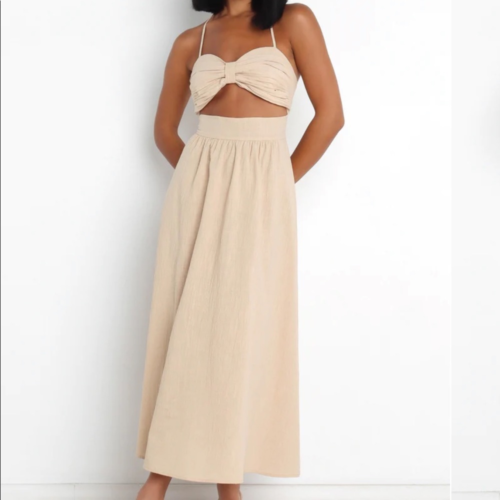SNDYS BOAT DRESS - BEIGE